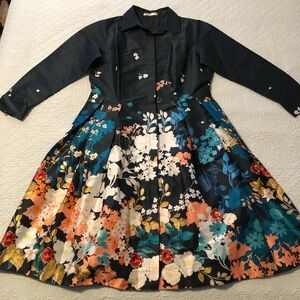 Wayward Fancies shirt dress. Size 16-18.